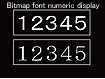 Windows Font Supporting Numeric Value
